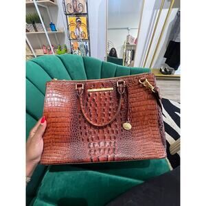 Brahmin Croc Embossed Large Bag